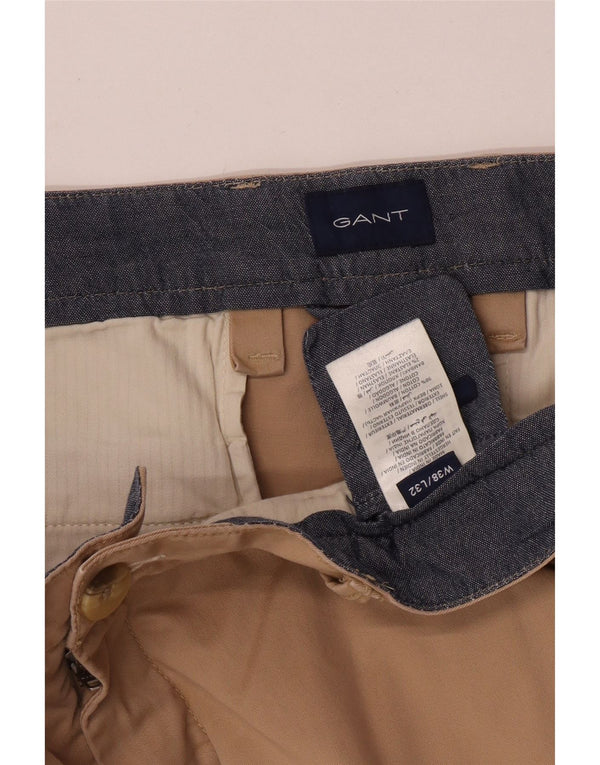 Calça Chino masculina Gant Regular Fit W38 L28 algodão cáqui