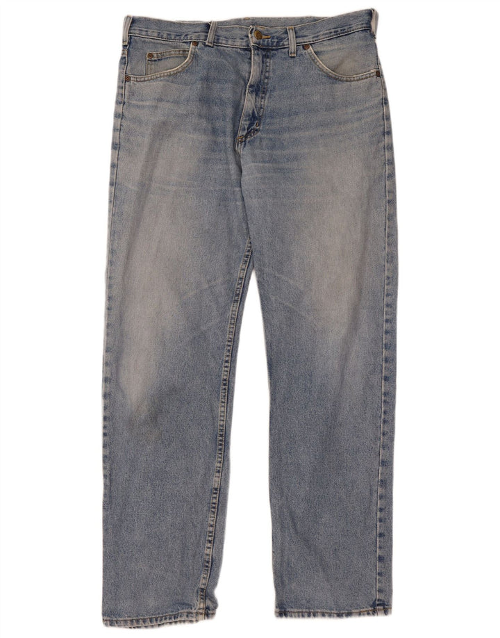 Lee Mens Straight Jeans W36 L34 Azul Algodão