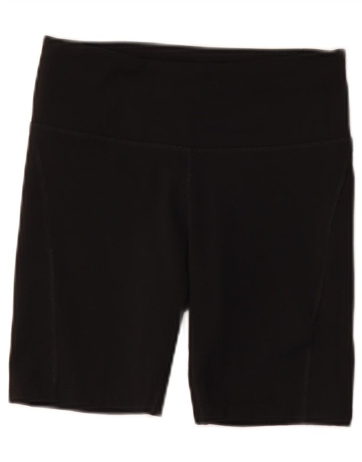 Shorts esportivos femininos Nike Dri Fit UK 8 pequenos pretos