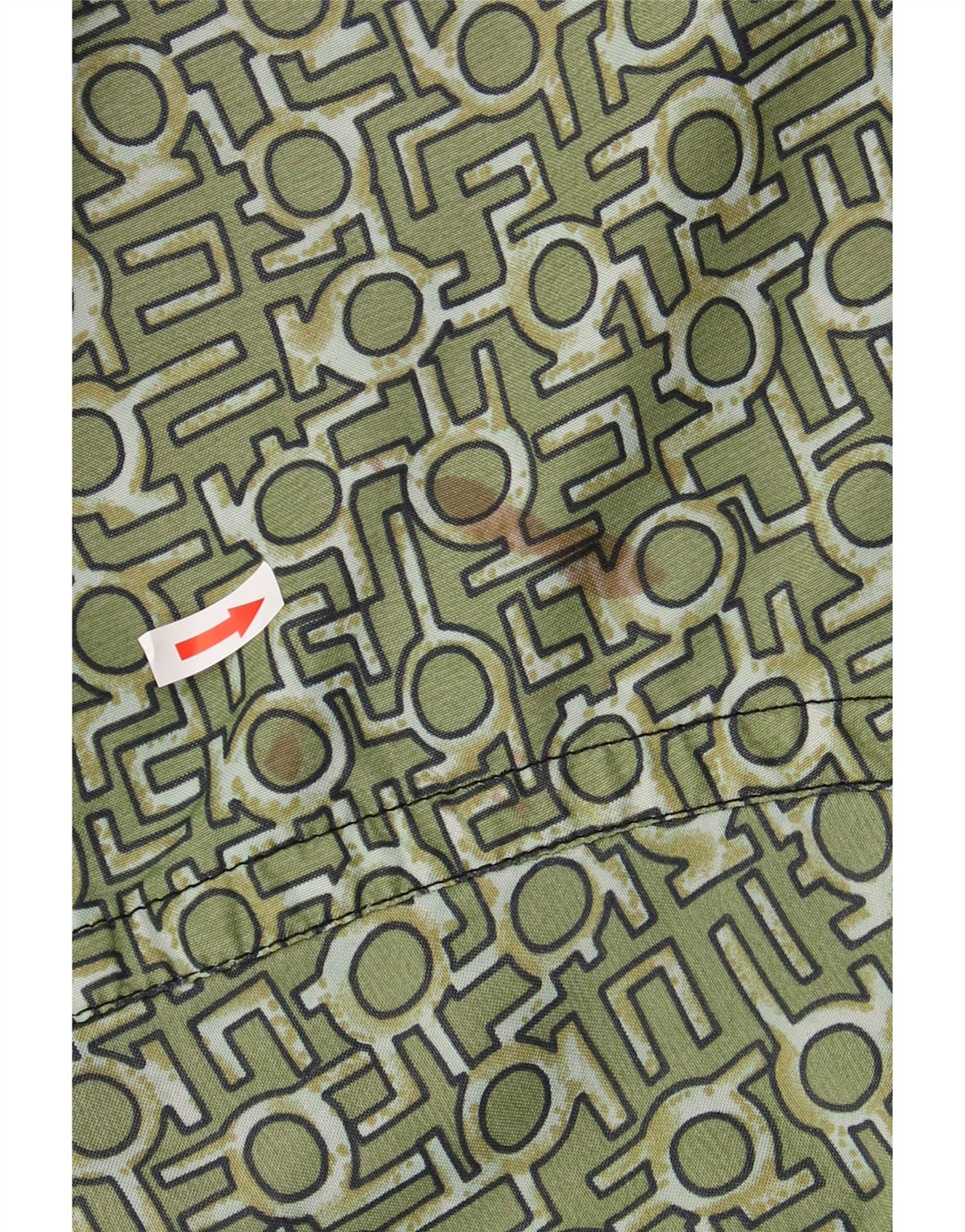 PROLINE Mens Anorak Jacket UK 44 2XL Verde Geométrico