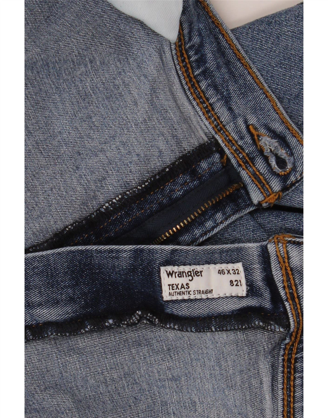 WRANGLER Masculino Texas Straight Jeans W46 L32 Azul