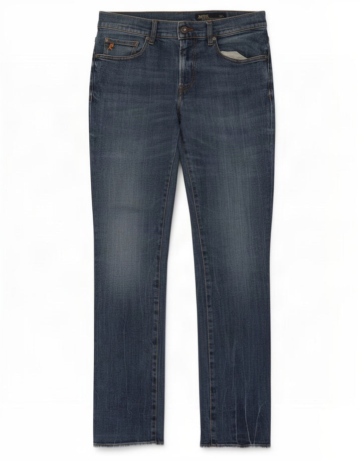 Rifle Masculino Slim Jeans W33 L34 Azul Algodão