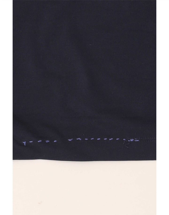 Nike Mens Dri Fit Top Manga Longa Reino Unido 42/44 Grande Azul Marinho Poliéster