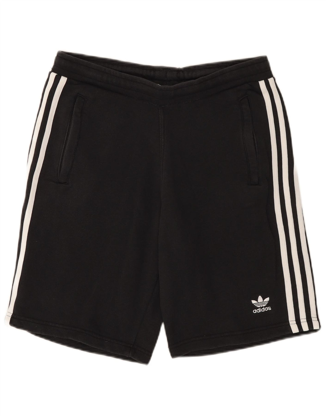 ADIDAS Mens Sport Shorts Médio Algodão Preto