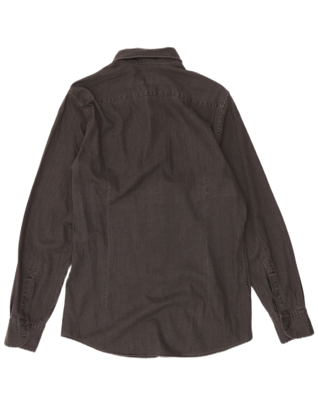 Camisa masculina MASSIMO DUTTI algodão cinza médio