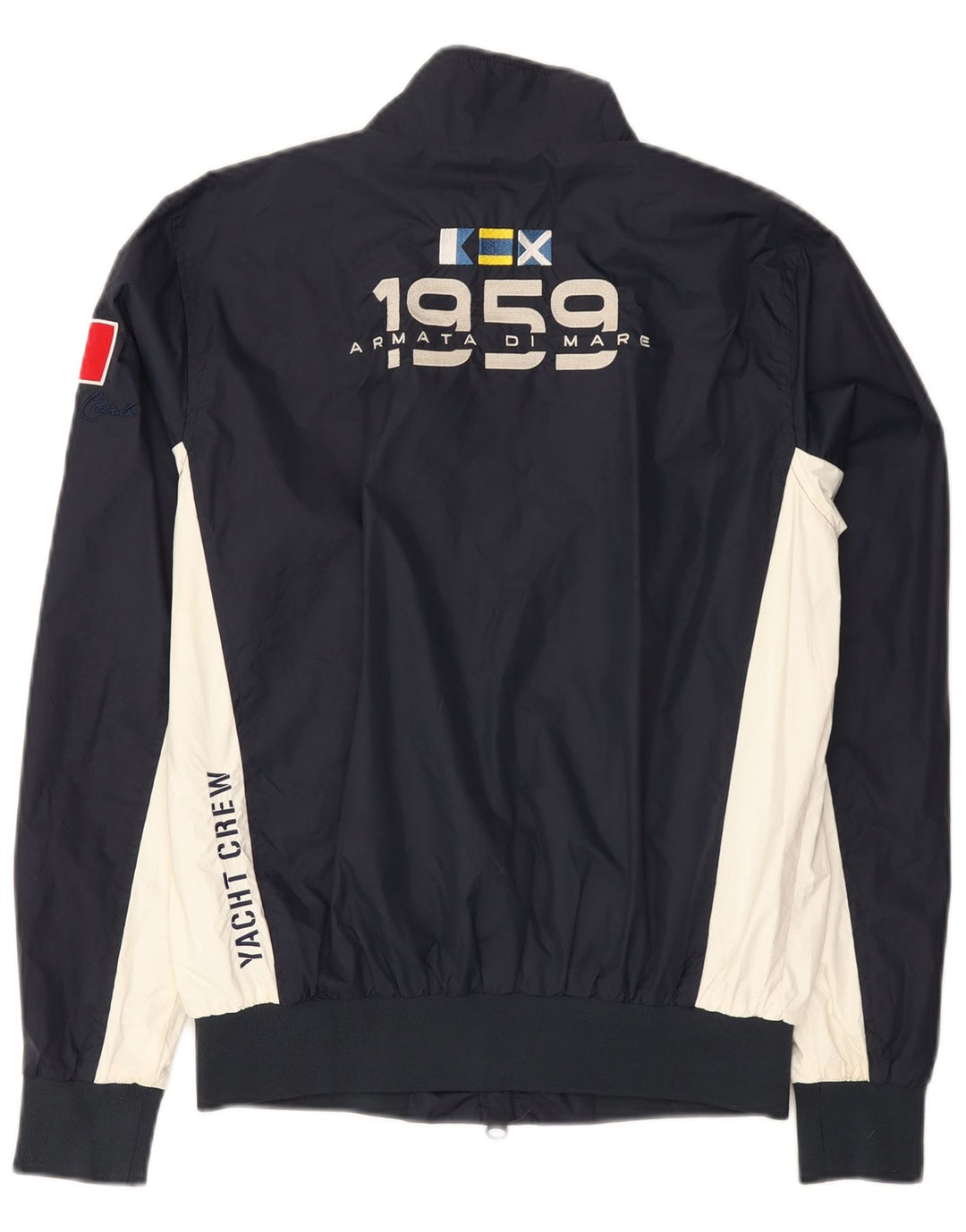 Armata Di Mare Jaqueta masculina de agasalho IT 46 pequeno bloco colorido azul marinho