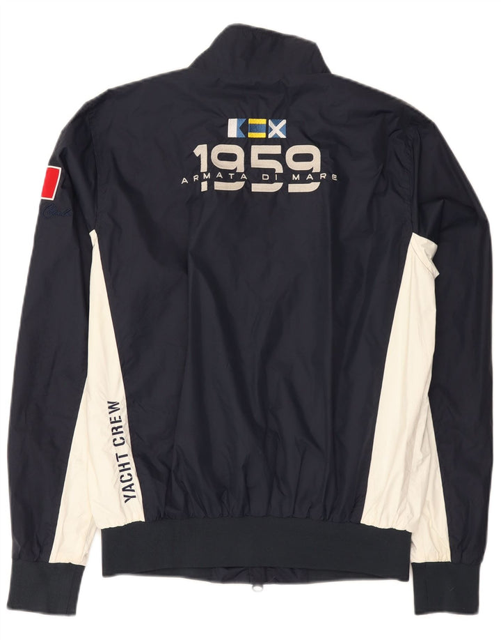 Armata Di Mare Jaqueta masculina de agasalho IT 46 pequeno bloco colorido azul marinho