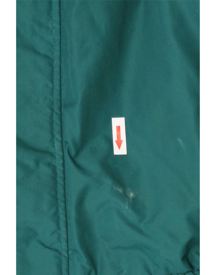 Jaqueta corta-vento masculina Columbia UK 38 médio verde colorblock nylon
