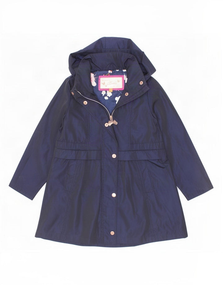 Capa de chuva com capuz para meninas Ted Baker 7-8 anos azul marinho