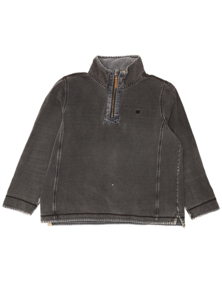 Moletom masculino Fat Face com zíper e pescoço XL algodão cinza