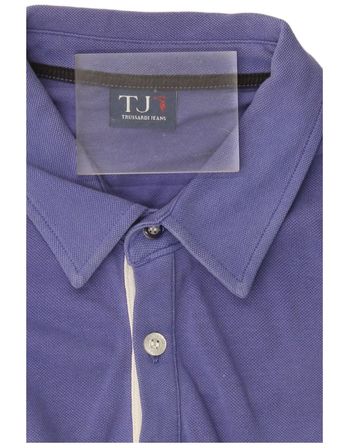 Camisa polo masculina Trussardi Jeans grande roxa