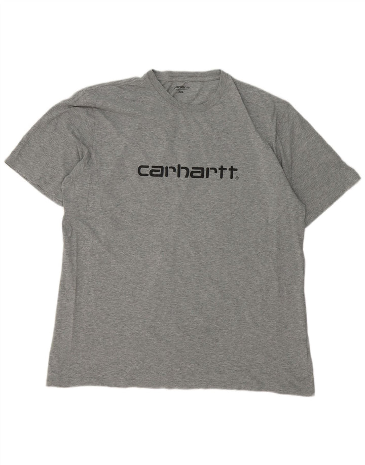 Camiseta gráfica masculina Carhartt Top 2XL cinza