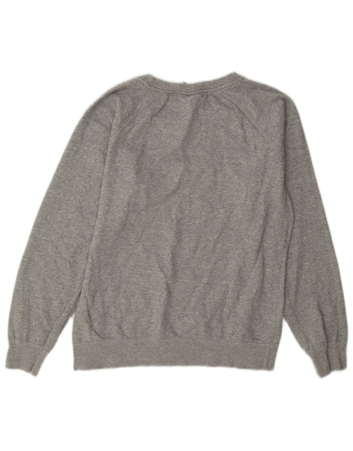 Jumper de moletom gráfico feminino Champion UK 10 pequeno algodão cinza
