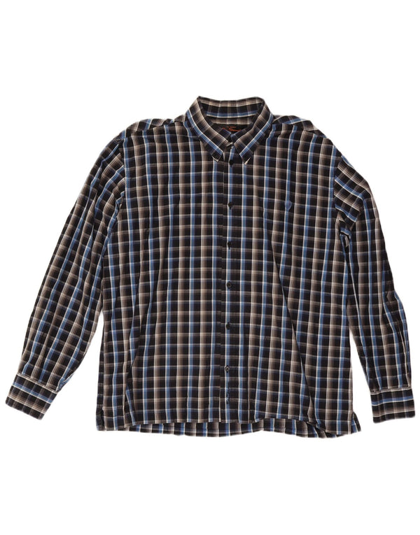 Camisa masculina Ben Sherman 2XL algodão xadrez preto