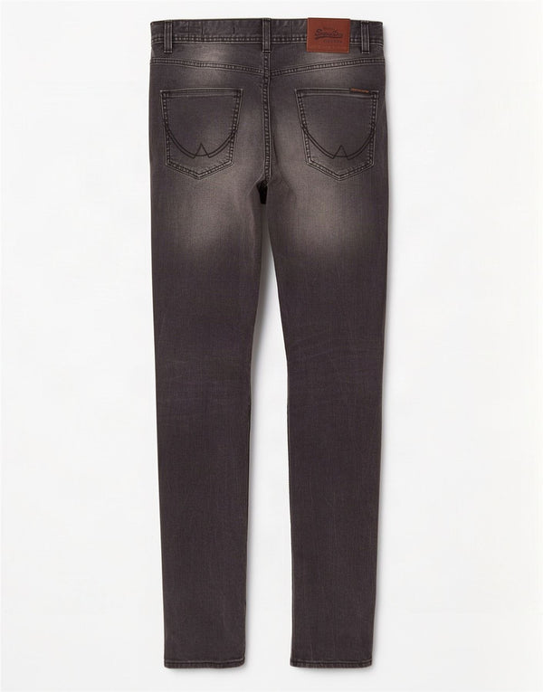 Superdry Mens Super Skinny Jeans W32 L32 Cinza Algodão