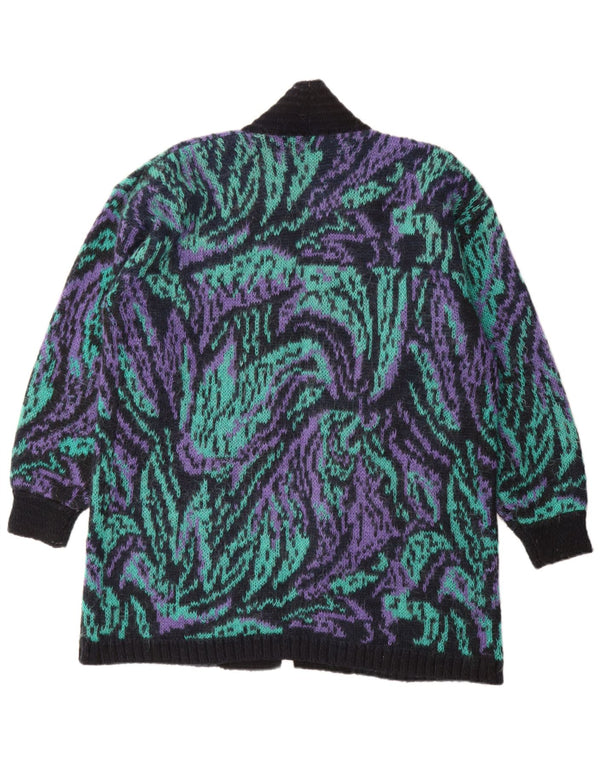 Amari suéter feminino oversized longline cardigan Reino Unido 10 pequeno multicolorido