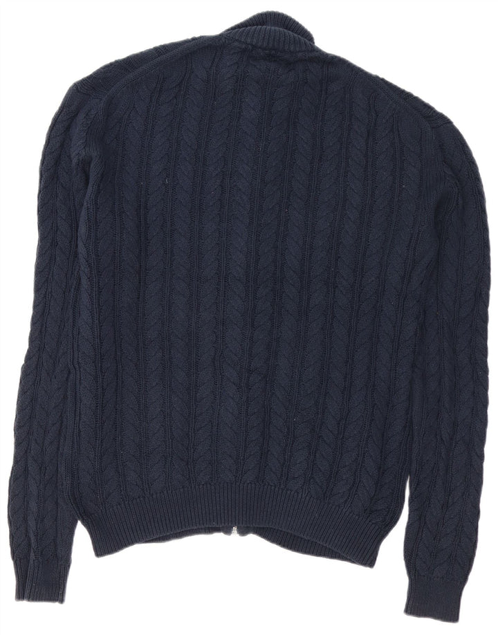 Suéter Cardigan Masculino French Connection Algodão Azul Marinho Médio