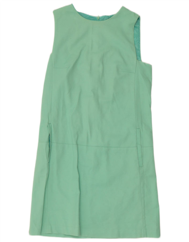 Vestido feminino sem mangas Zara UK 10 pequeno verde