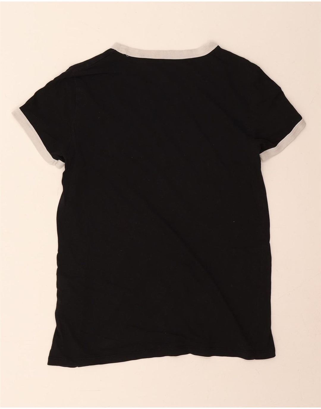Camiseta feminina Levi's Top UK 10 pequena algodão preto