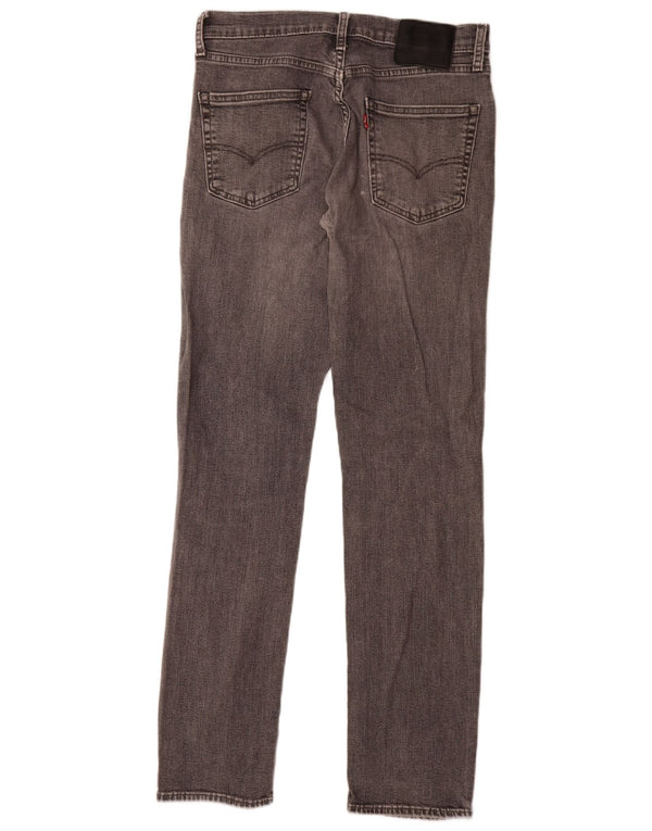 Levi's Mens Slim Jeans W32 L34 Cinza Algodão