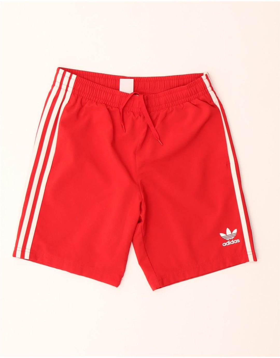 Shorts esportivos Adidas meninos 13-14 anos poliéster vermelho