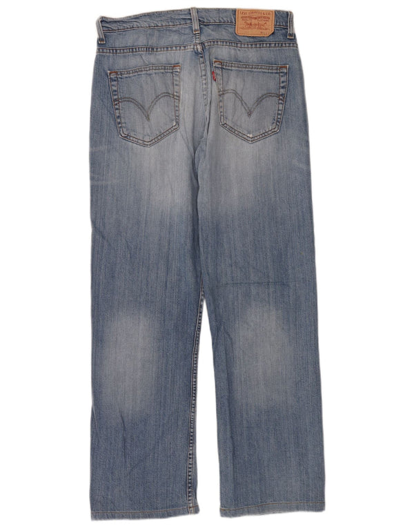 Levi's Masculino 752 Straight Jeans W32 L30 Azul Algodão