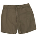 Shorts feminino casual Eddie Bauer US 6 médio W30 algodão cáqui