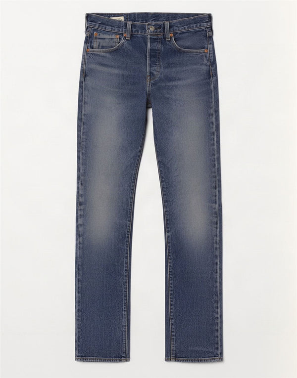 Calça jeans reta masculina Levi's W30 L34 azul algodão