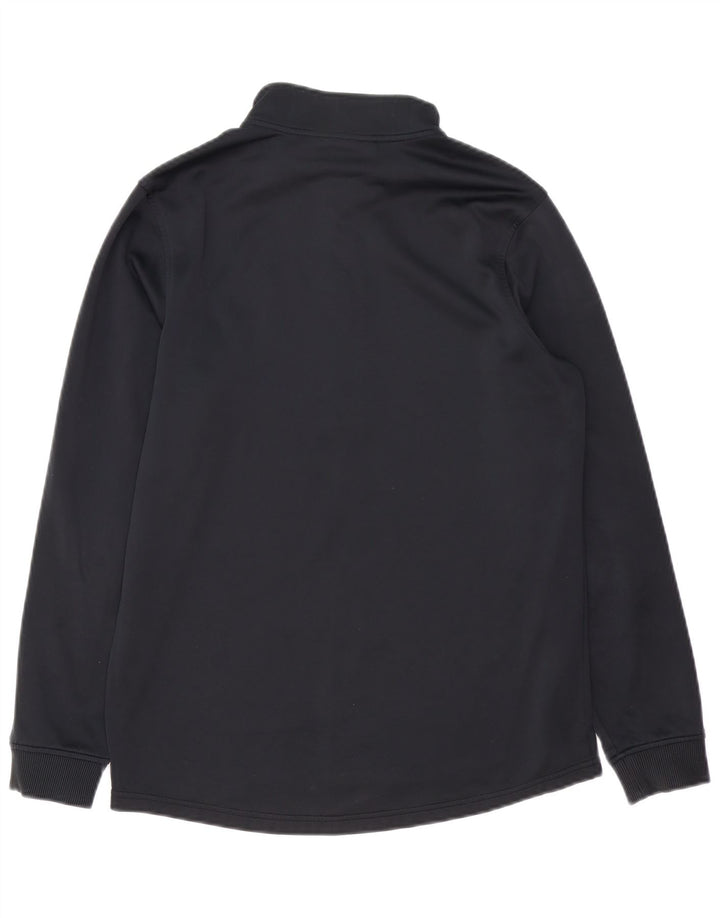 UNDER ARMOUR Mens Cold Gear Zip Neck Moletom Jumper Pequeno Preto