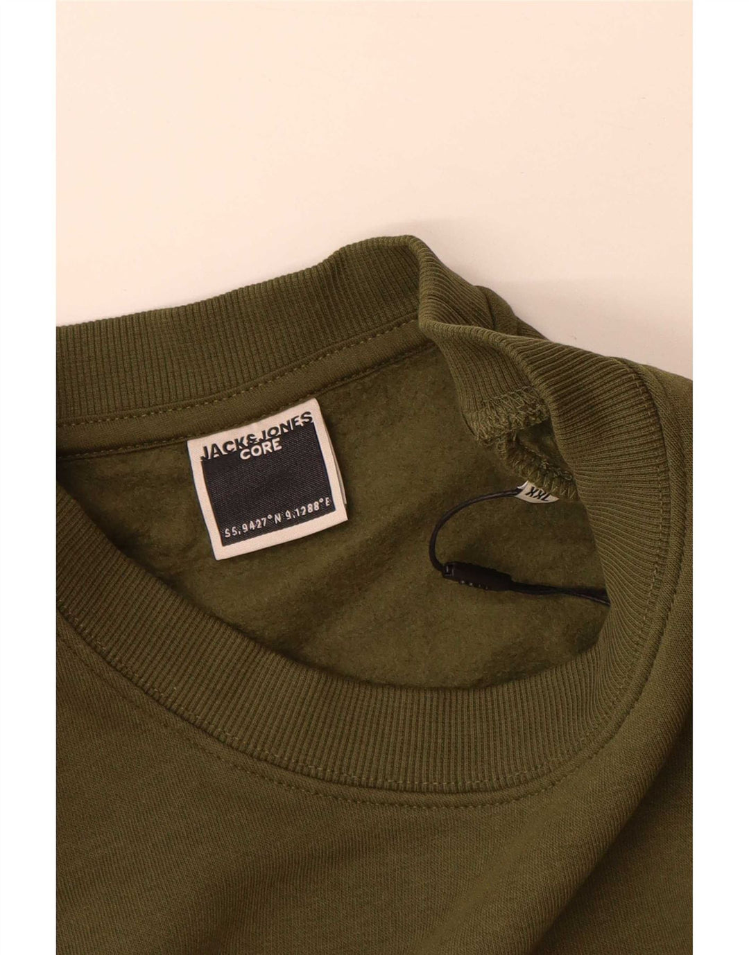 Jack & Jones moletom gráfico masculino jumper 2XL algodão cáqui