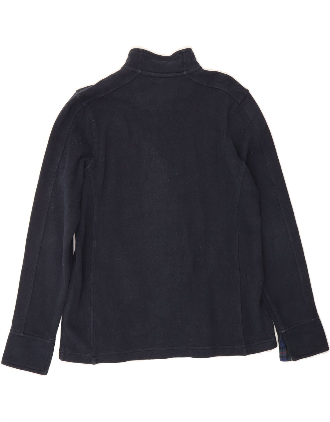 ORVIS Mens Zip Neck Sweatshirt Jumper Medium Navy Blue Cotton Vintage Orvis and Second-Hand Orvis from Messina Hembry 