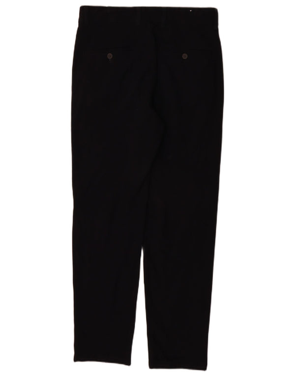 Zara Calça Chino Masculina Cônica EU 36 XS W29 L29 Azul Marinho Poliéster