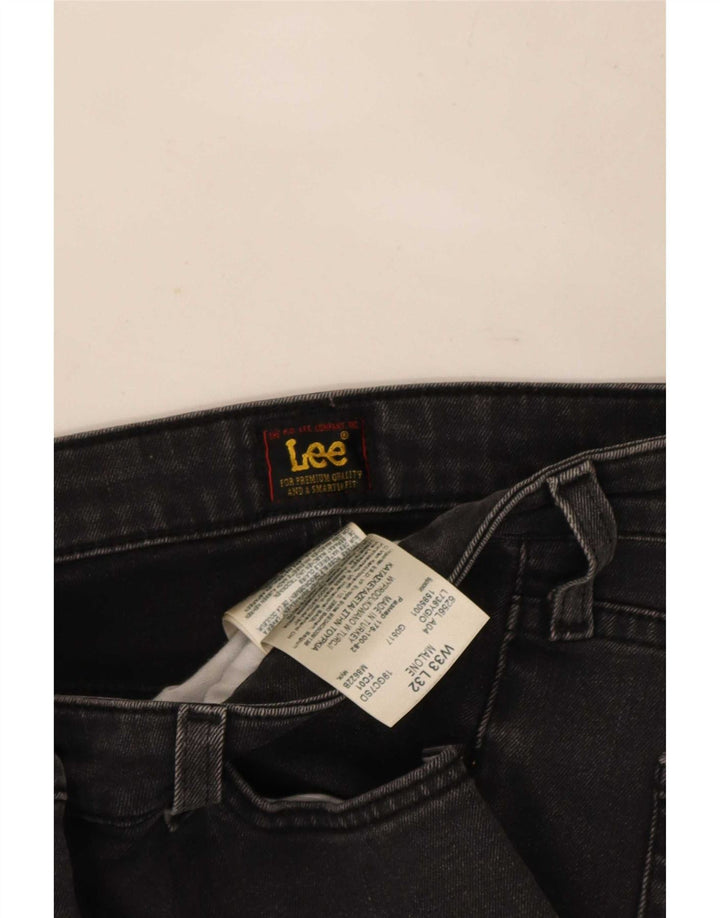 Lee Womens Malone Skinny Jeans W33 L32 Algodão Preto
