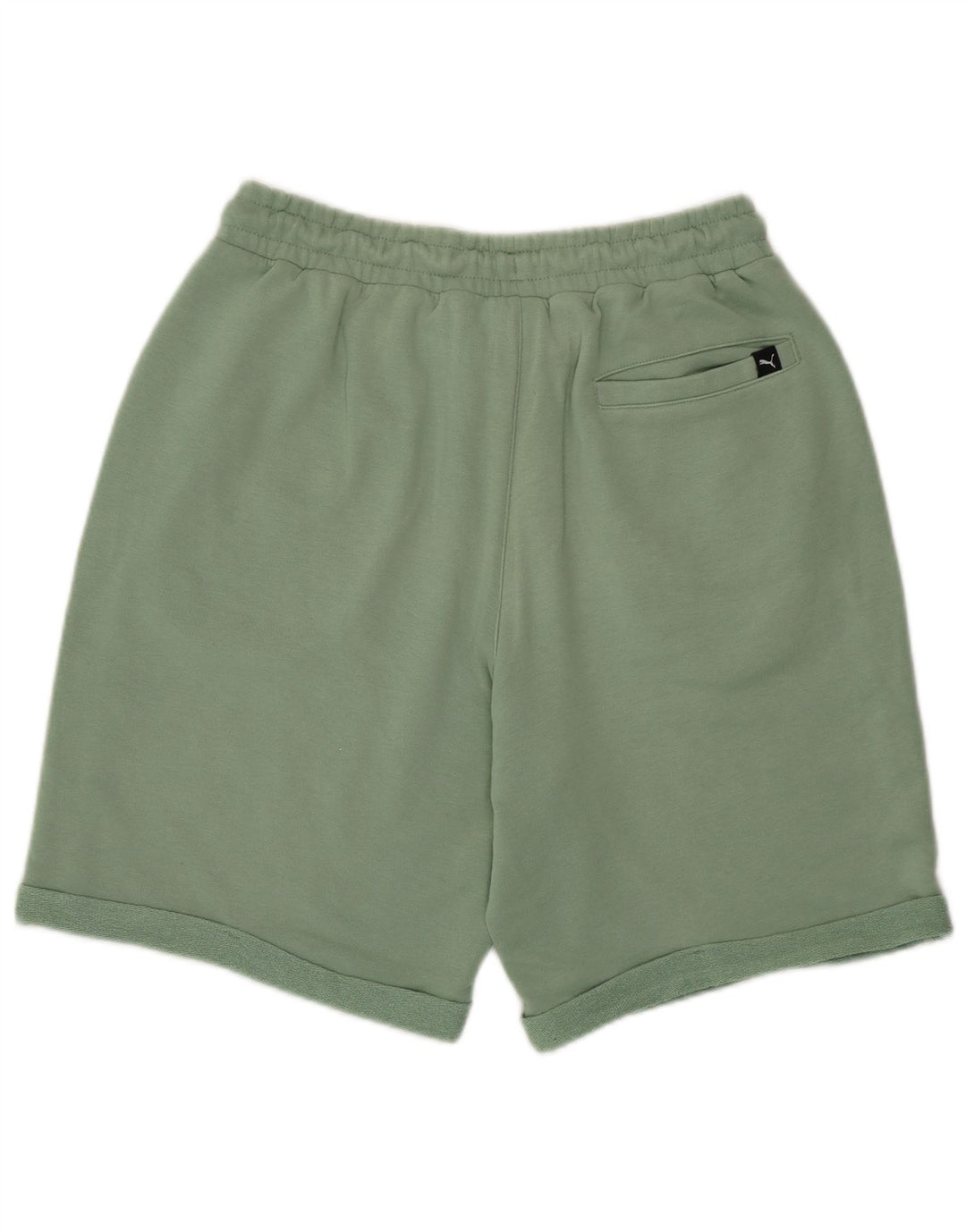 Shorts esportivos masculinos Puma verde médio