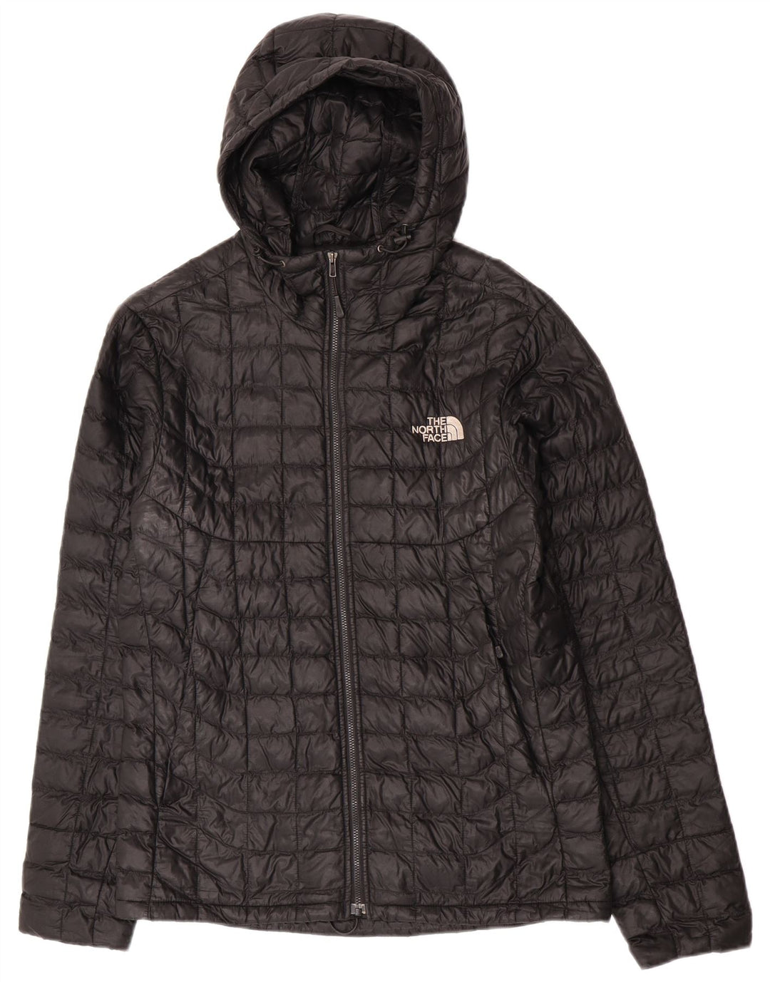 Jaqueta acolchoada com capuz feminina The North Face UK 14 médio preto nylon