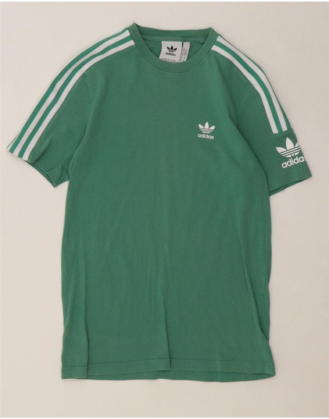 Camiseta masculina Adidas XS verde algodão