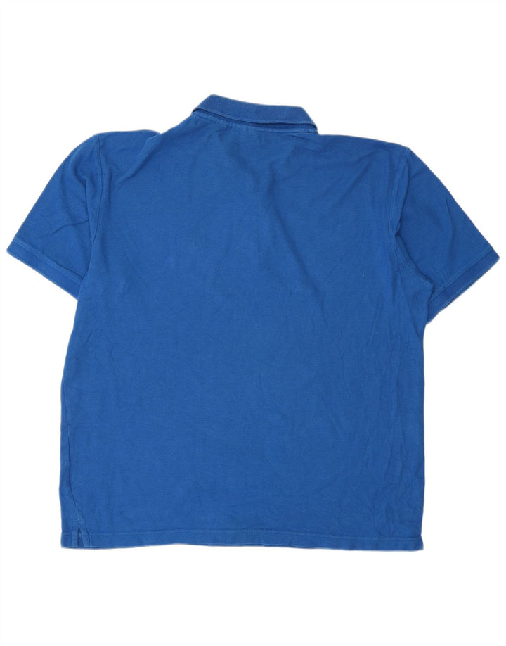 Camisa polo masculina Fila grande algodão azul