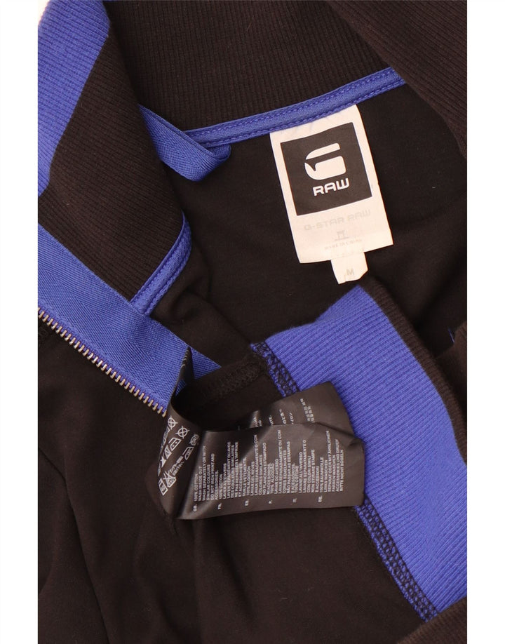 Jaqueta feminina G-Star com estampa gráfica UK 12 algodão preto médio