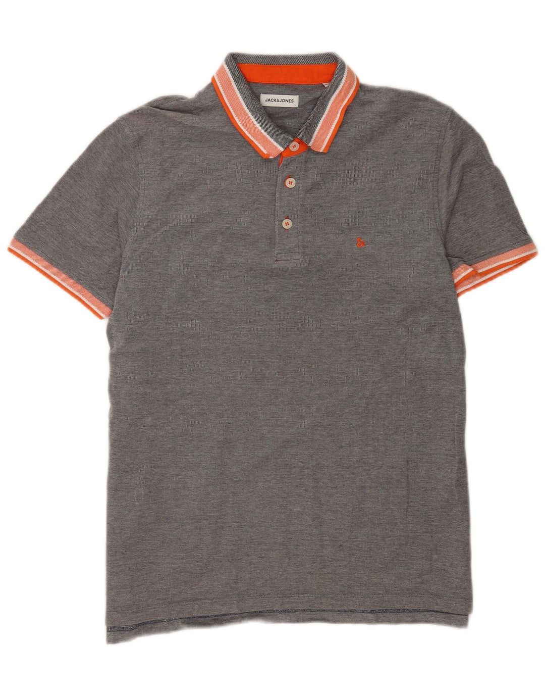 Camisa polo masculina Jack & Jones XL cinza algodão