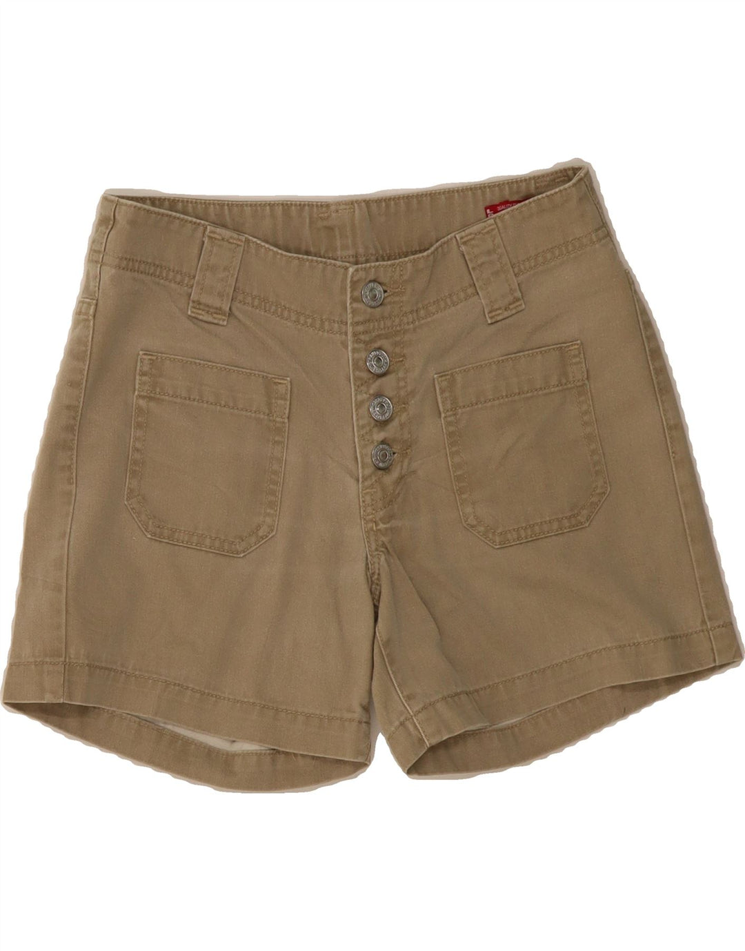 LEVI'S Womens Denim Shorts US 2 XS W28  Beige Cotton Vintage Levi's and Second-Hand Levi's from Messina Hembry 