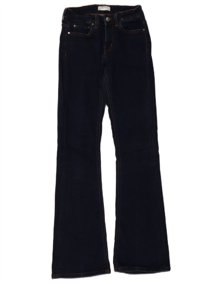 ZARA Calça jeans feminina larga EU 34 2XS W24 L31 Azul