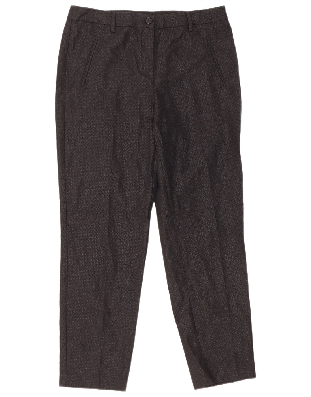 Calça Chino Feminina Benetton UK 12 Médio W32 L27 Poliéster Preto