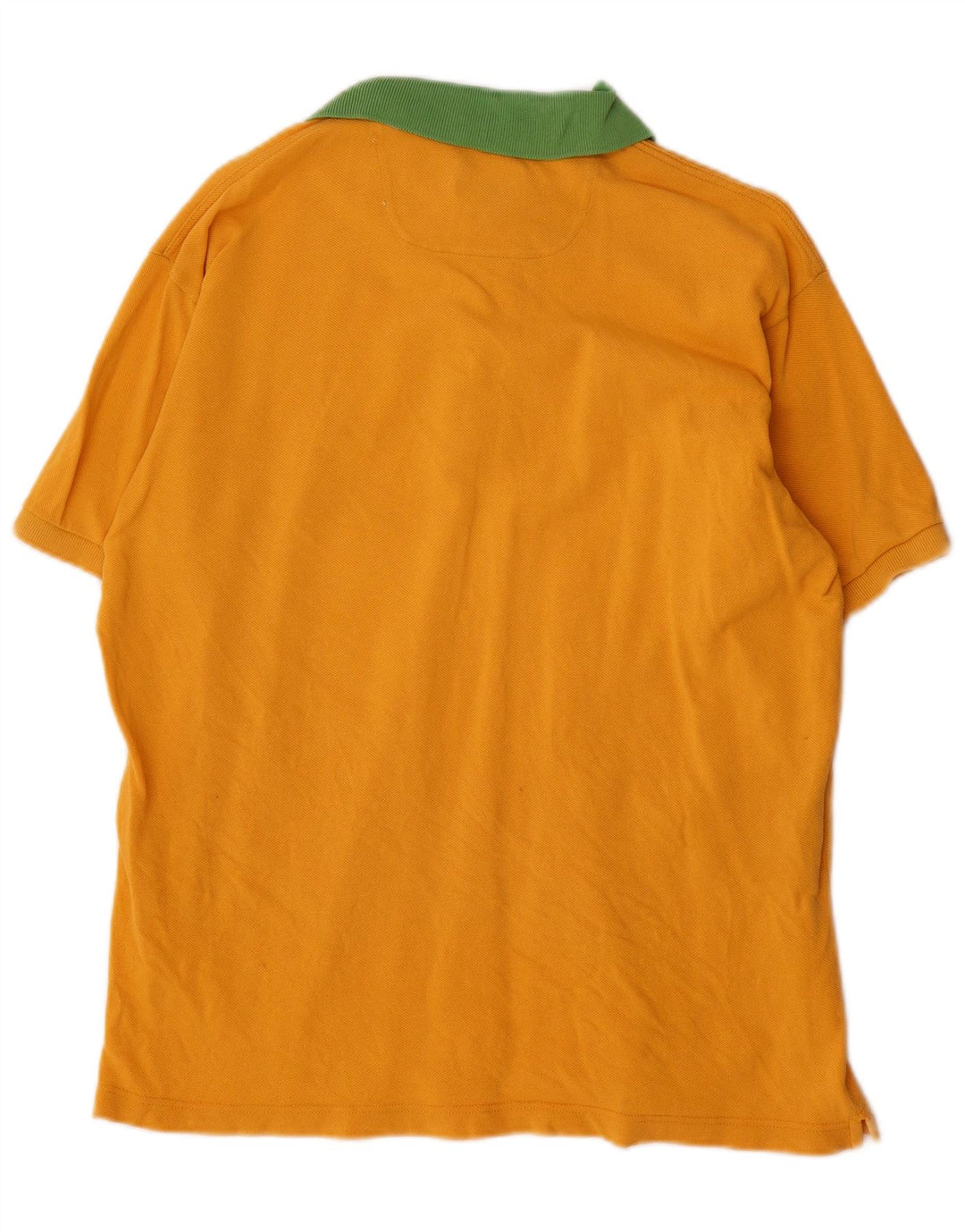 Camisa polo masculina Brooksfield IT 52 grande bloco colorido amarelo