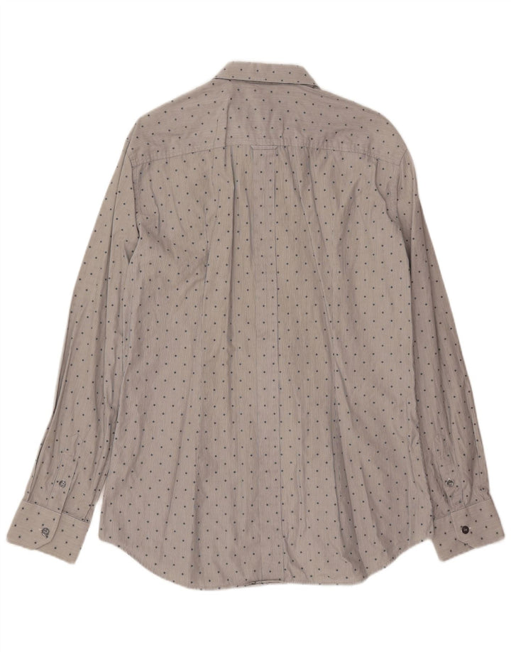 DOLCE & GABBANA Camisa masculina BRAD algodão manchado cinza médio
