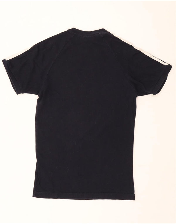 Adidas Mens Camiseta Top XS Azul Marinho Algodão