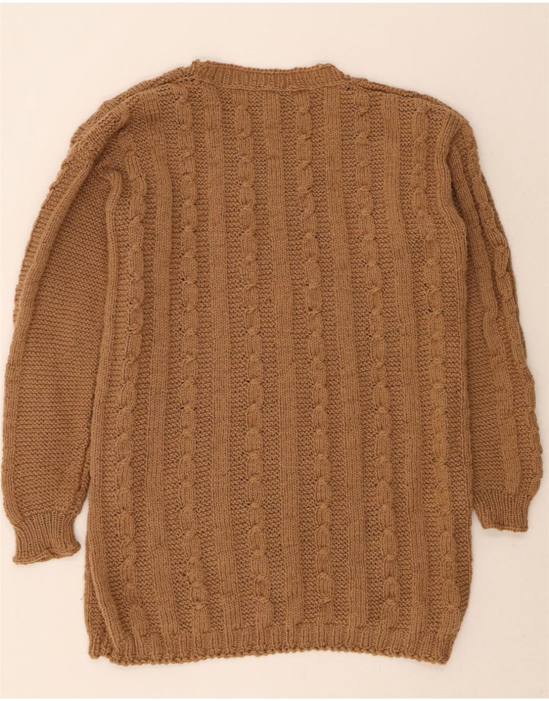 VINTAGE Mens V-Neck Jumper Sweater XL Brown Vintage Vintage and Second-Hand Vintage from Messina Hembry 