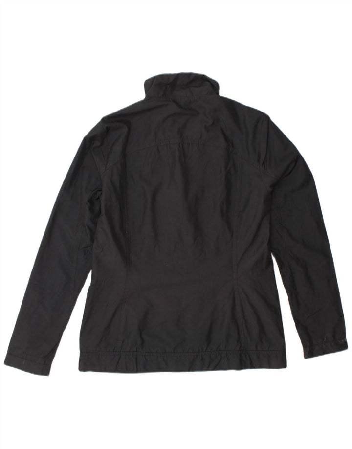 ADIDAS Womens Tracksuit Top Jacket UK 10 Pequeno Poliéster Preto