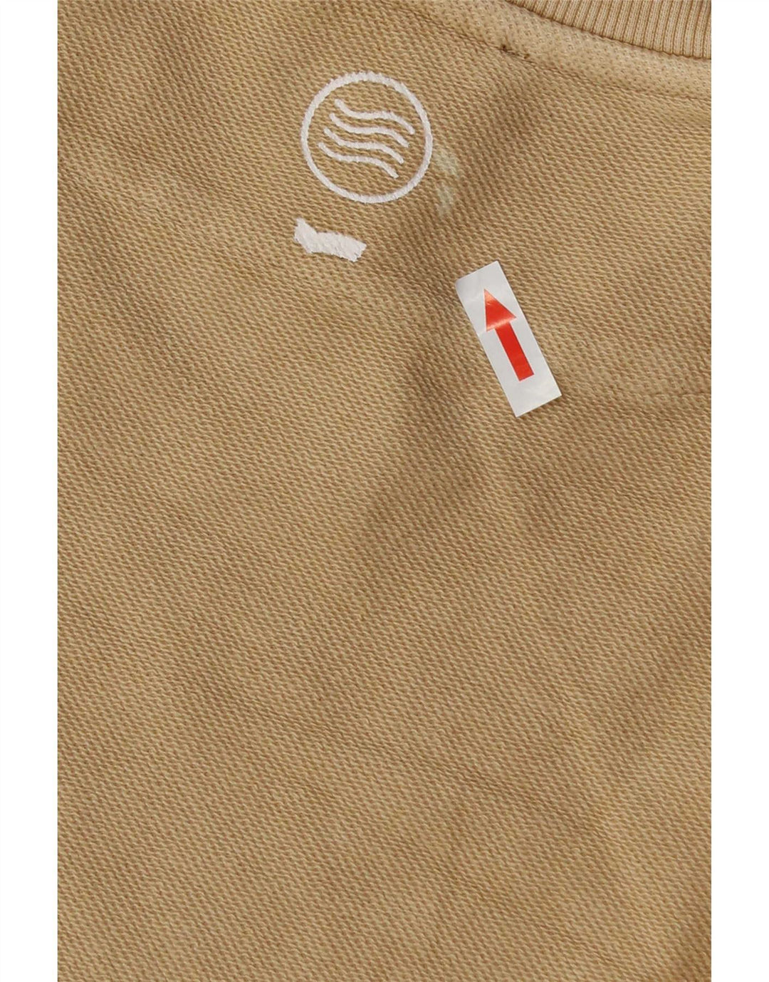 Gas Mens Graphic Moletom Jumper Médio Algodão Bege