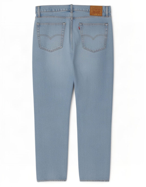 Levi's Masculino 502 Distressed Tapered Jeans W36 L28 Azul Algodão