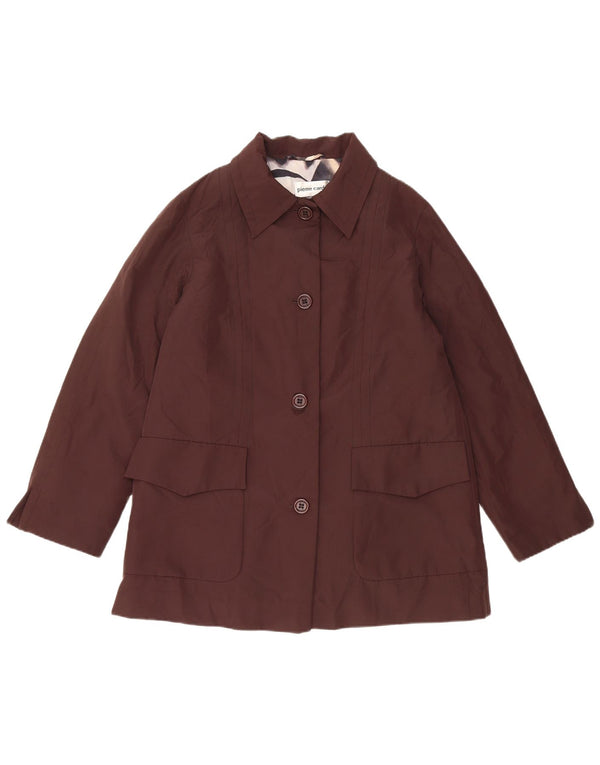 Jaqueta blazer feminina Pierre Cardin com 4 botões Reino Unido 14 marrom médio